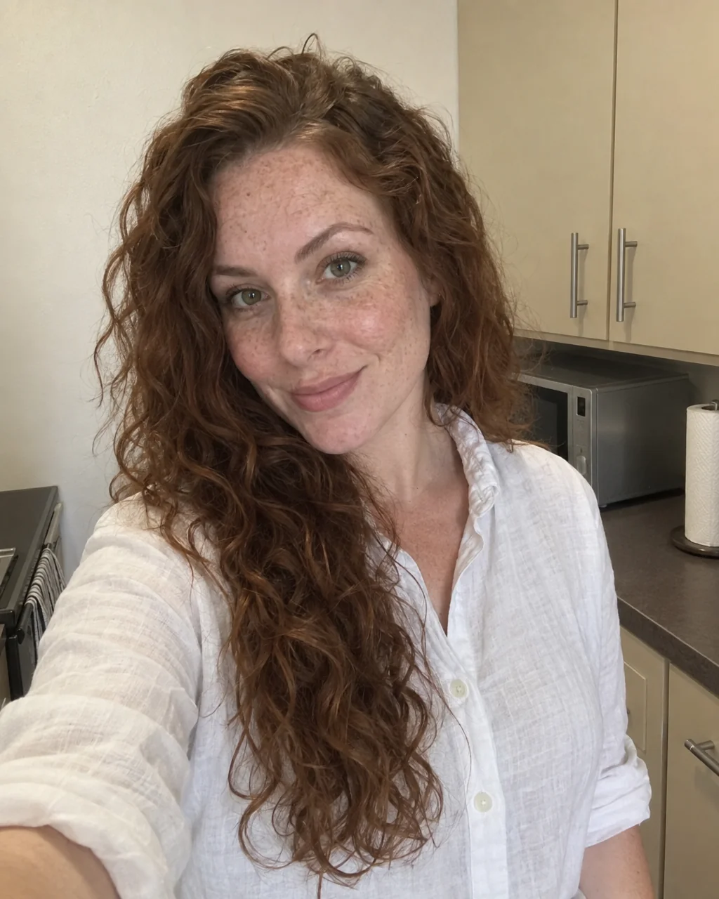 Background Changer — kitchen wall to golden field — before