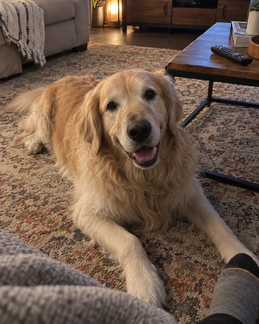 Pet Portrait — from the rug to a royal painting — before